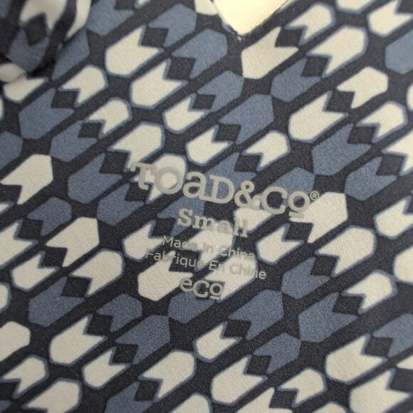 Toad&Co Liv Dress Women's Size Small Blue Geometric Athletic Hiking Outdoor - Picture 3 of 6